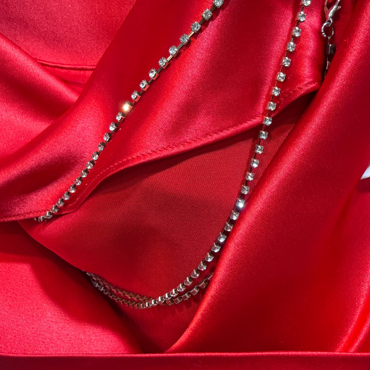 RETROFETE Red Silk Justine Dress Sz XS