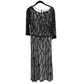 LENA KASPARIAN Black Sequin Gown Sz 14