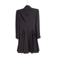 ALEXANDER MCQUEEN Black Flare Coat Dress Size 44