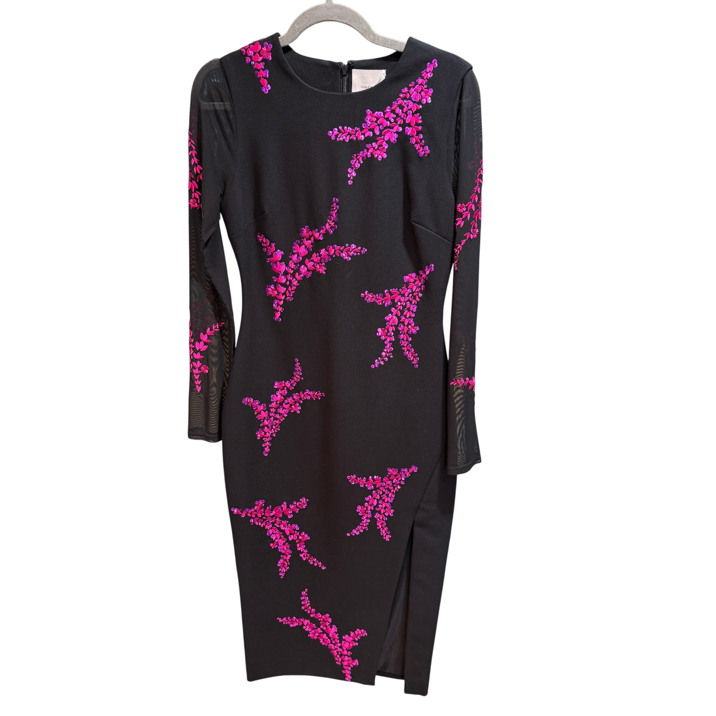 CING A SEPT Black Pink sequin dress size 10