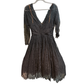 OSCAR DE LA RENTA Black Lace Mini Gown Size 8