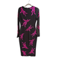 CING A SEPT Black Pink sequin dress size 10