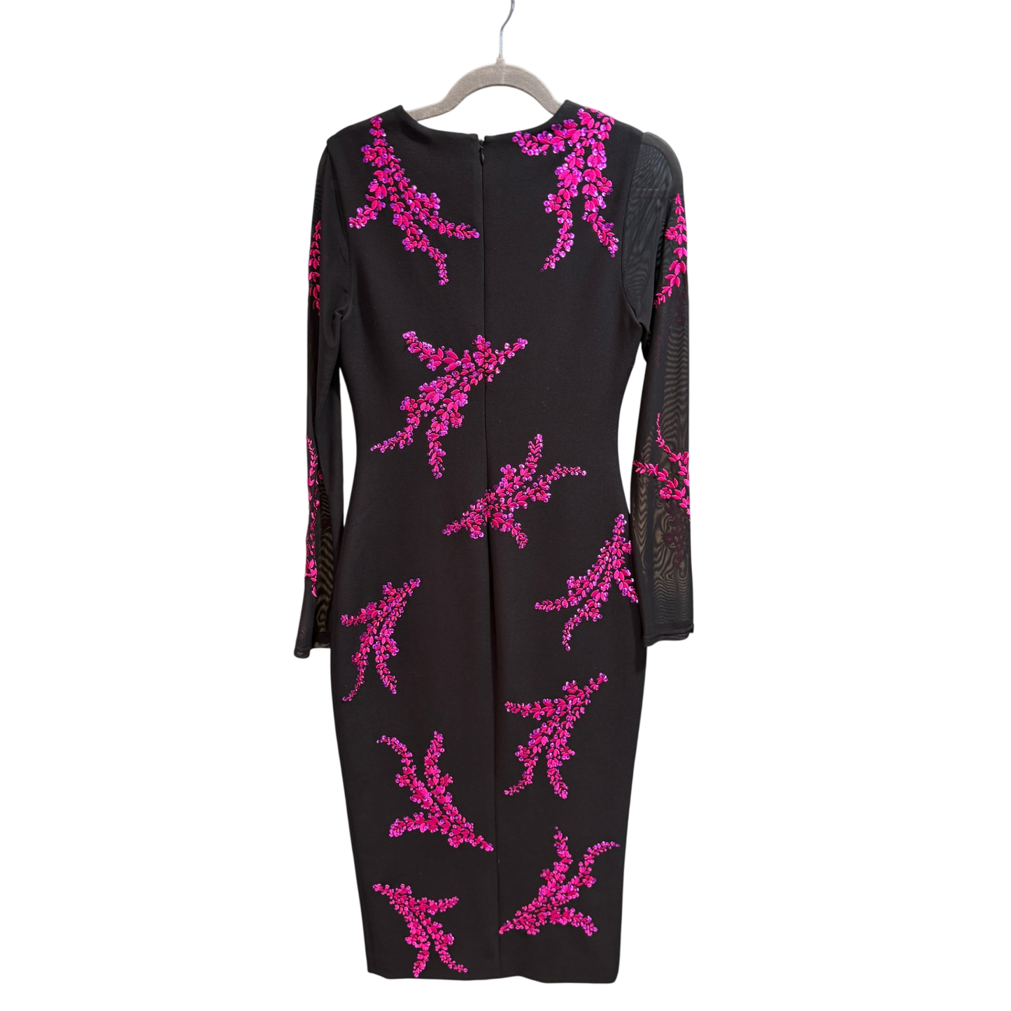 CING A SEPT Black Pink sequin dress size 10