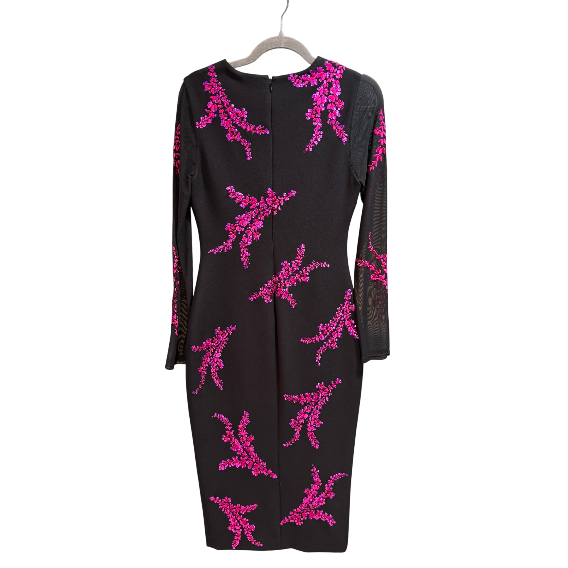 CING A SEPT Black Pink sequin dress size 10