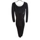 Balmain vintage black long dress /zipper