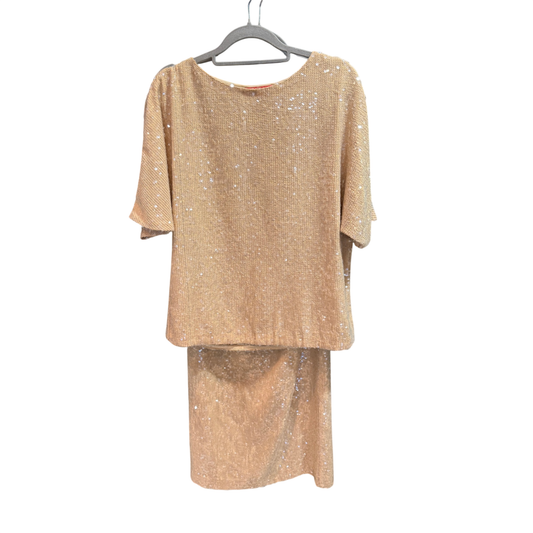 MANNING CARTELL Gold sequin set size 8