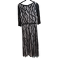LENA KASPARIAN Black Sequin Gown Sz 14
