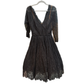 OSCAR DE LA RENTA Black Lace Mini Gown Size 8