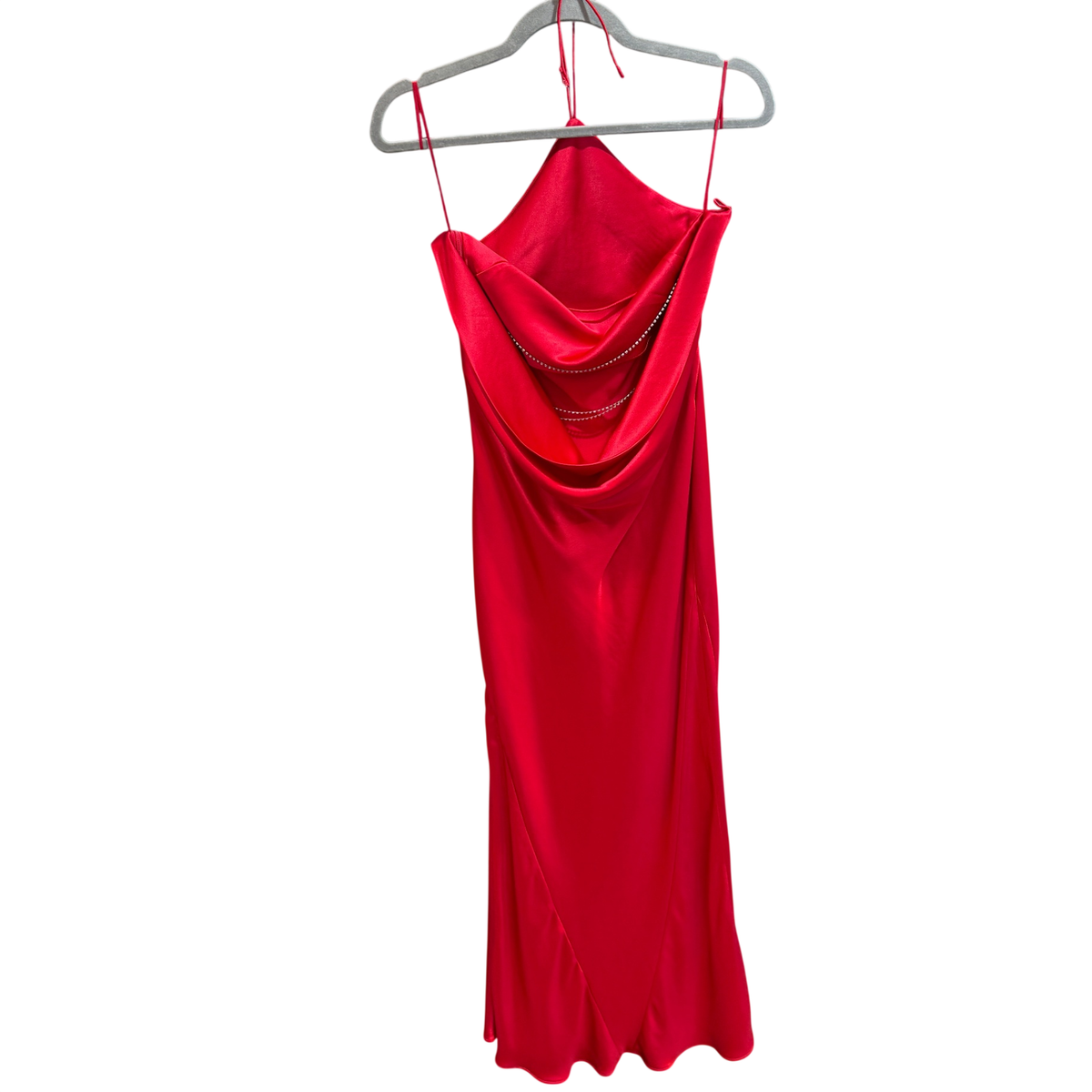 RETROFETE Red Silk Justine Dress Sz XS