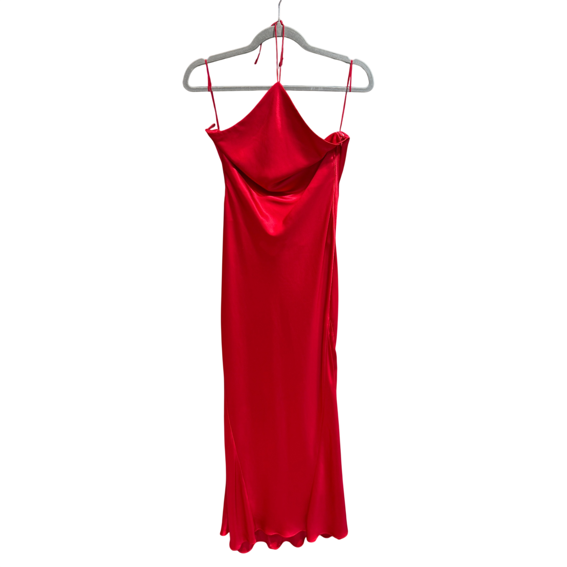 RETROFETE Red Silk Justine Dress Sz XS