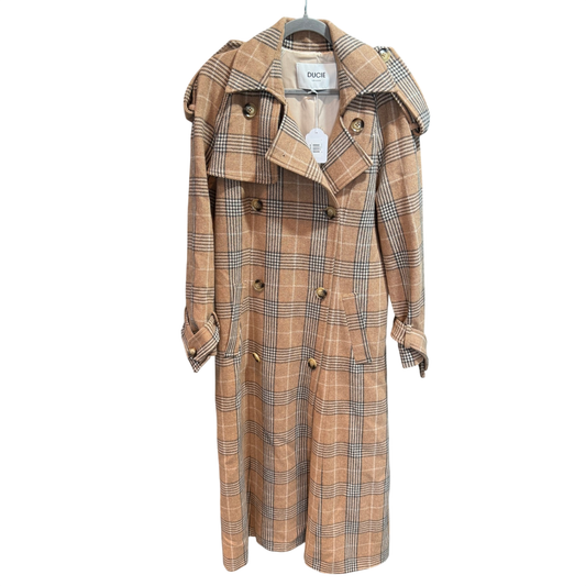 DUCIE Plaid Long Coat Size XS