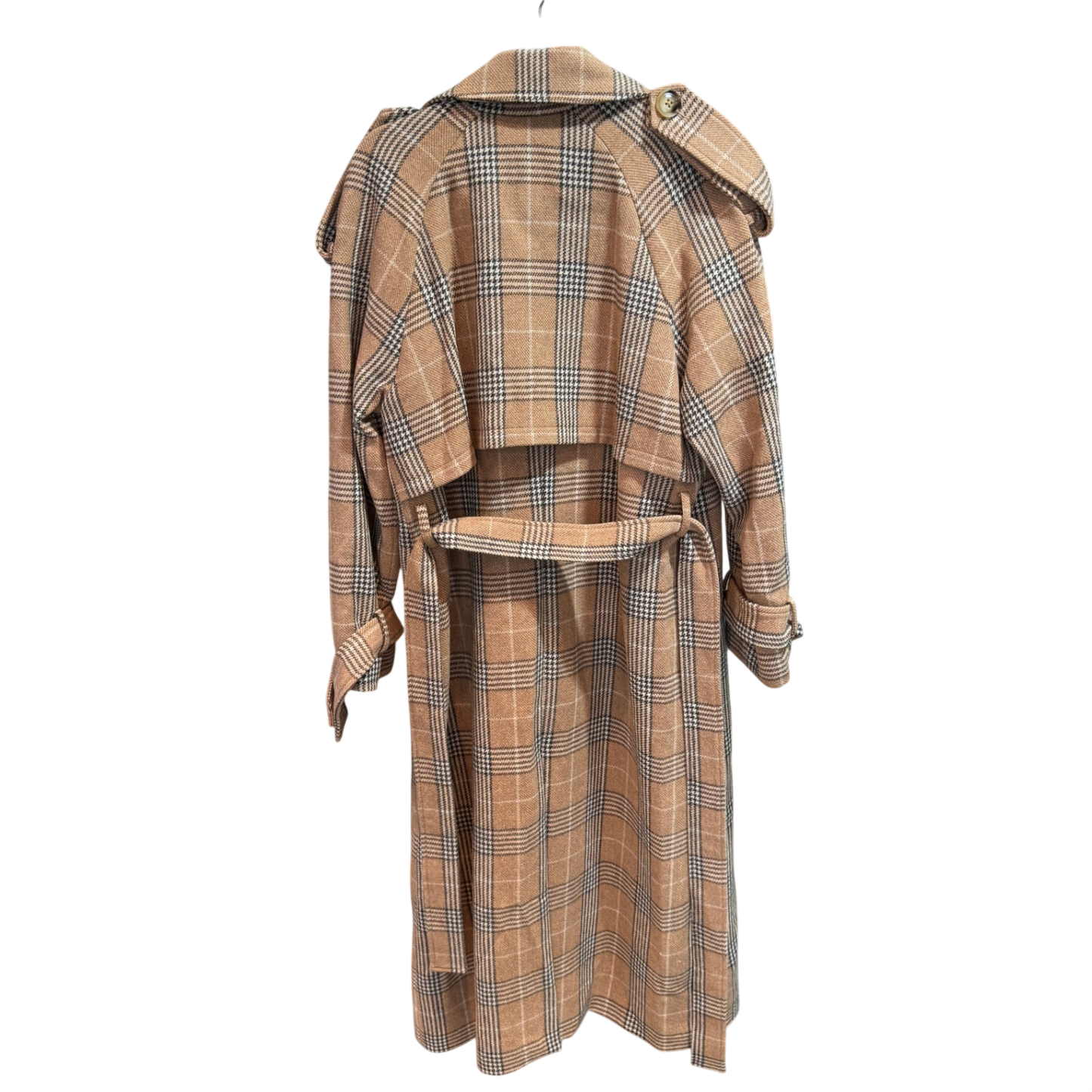 DUCIE Plaid Long Coat Size XS