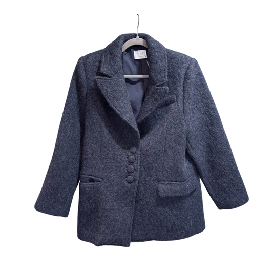MVP Blue Mohair Coat Size 40