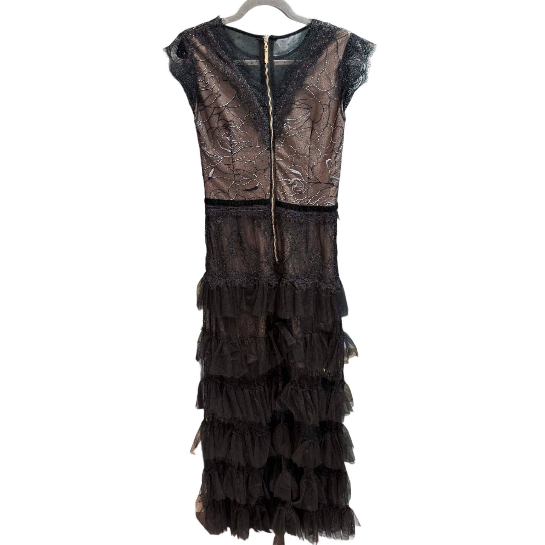 BRONX AND BANCO Black Mesh Dress Size 12