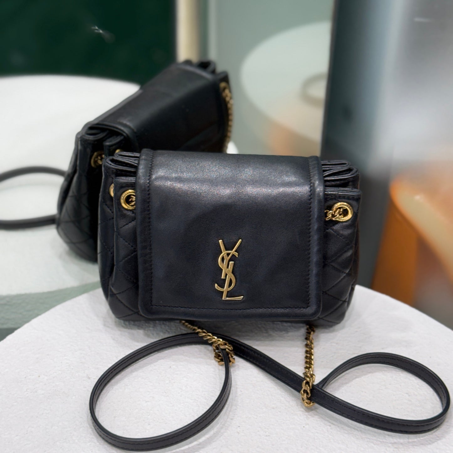 SAINT LAURENT Nolita Black Crossbody