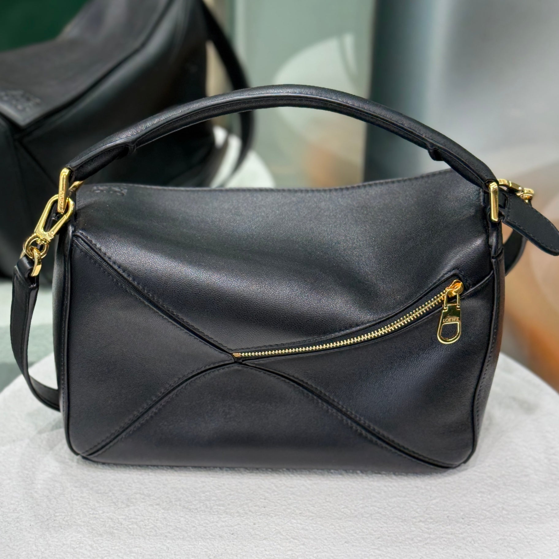 LOEWE Small Puzzle Bag - Black