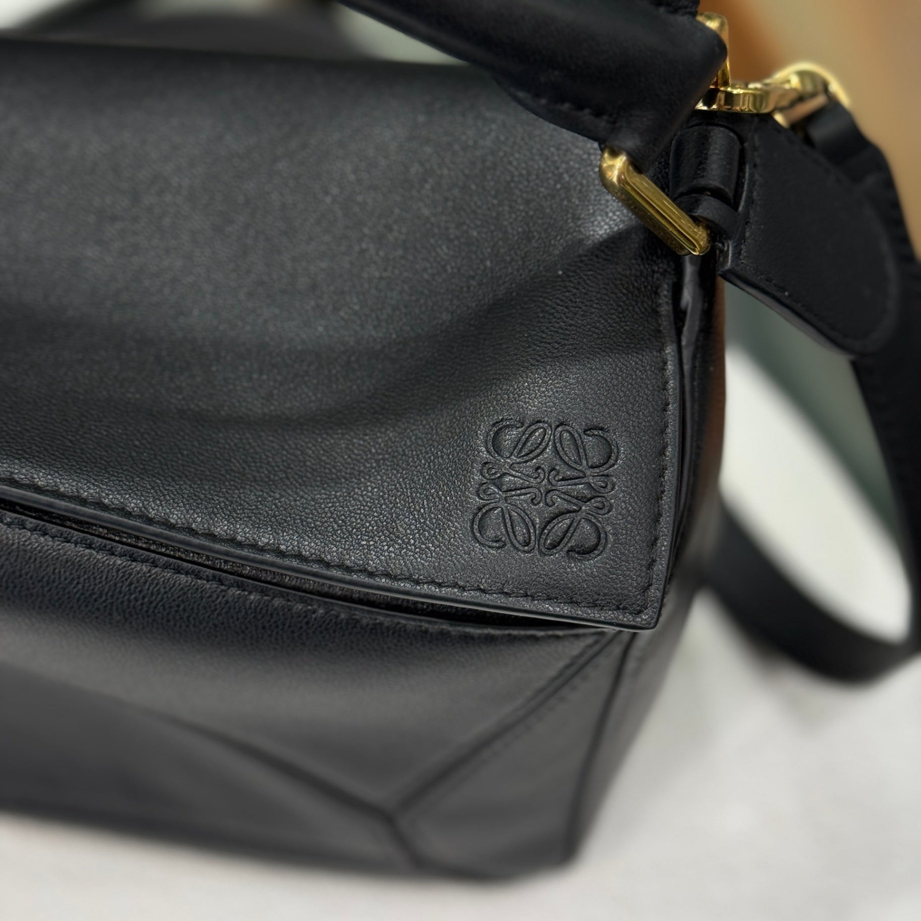 LOEWE Small Puzzle Bag - Black