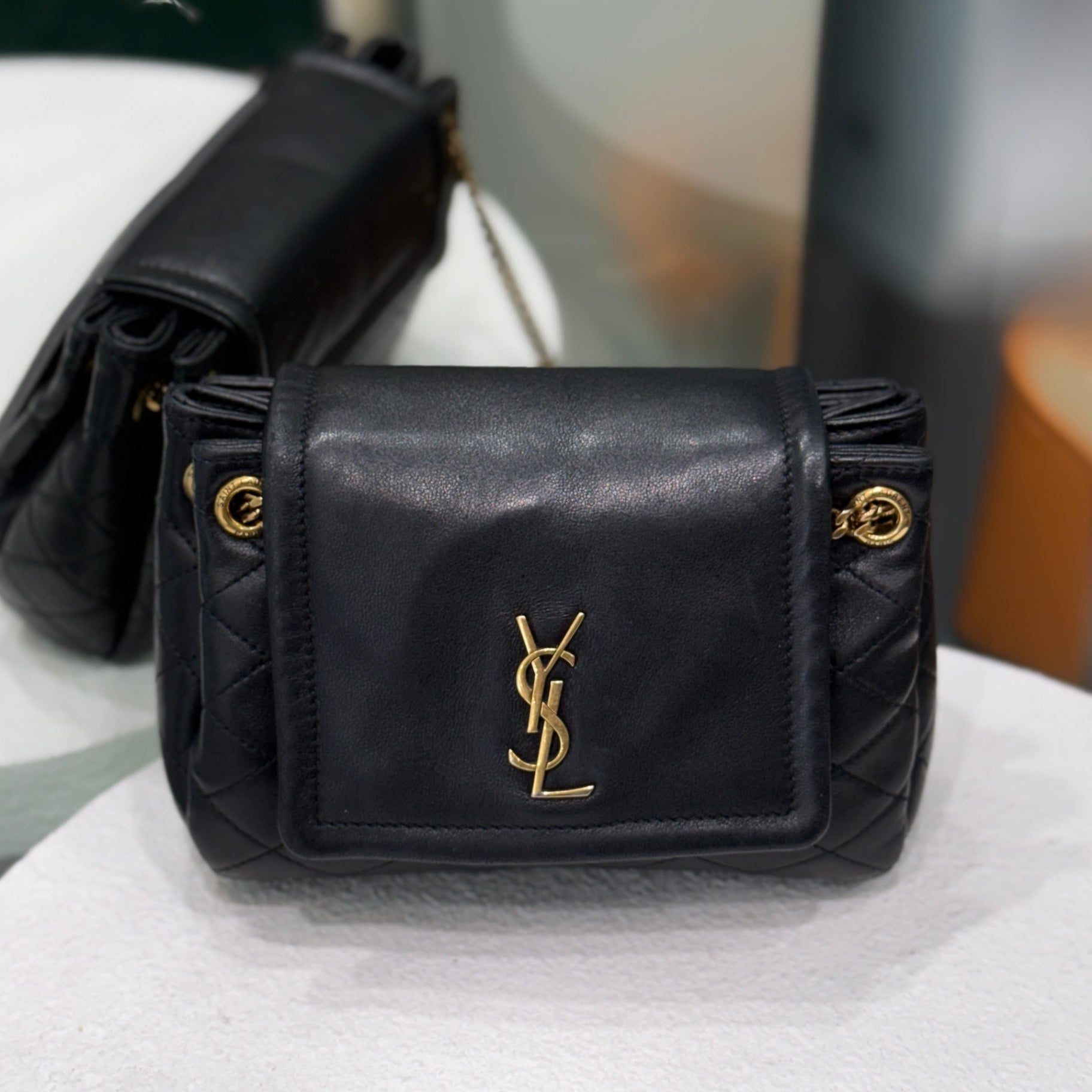 SAINT LAURENT Nolita Black Crossbody