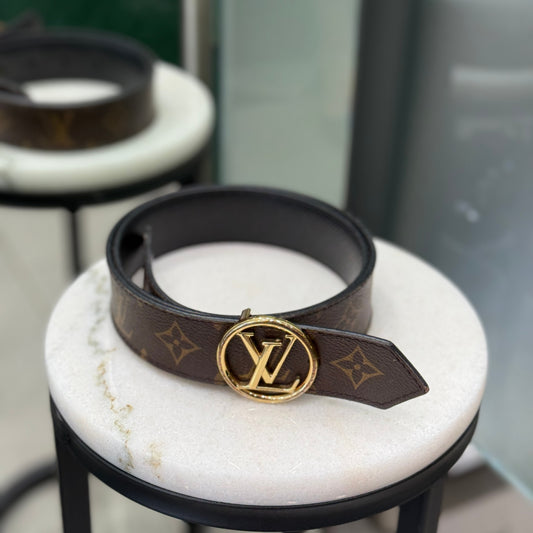 LOUIS VUITTON Monogram Belt Sz 80/32