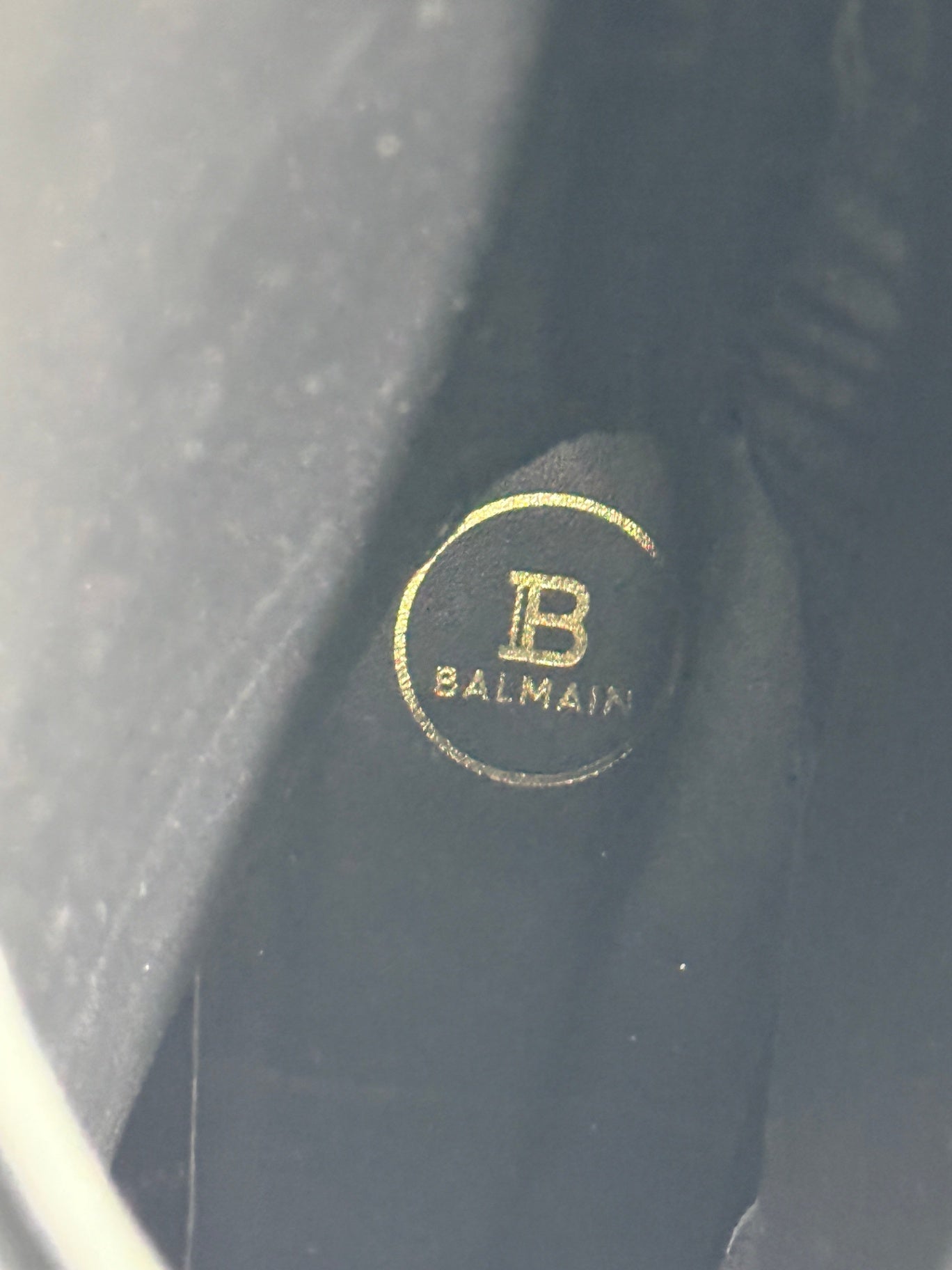 BALMAIN Leather Stretch Stiletto Boot Sz 39