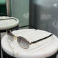 PRADA Black Round Lens Sunglasses