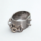 LOUIS VUITTON Silver Cuff with chain