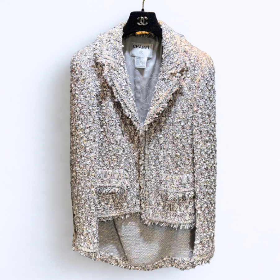 CHANEL Tweed Multicolour Blazer Sz 40