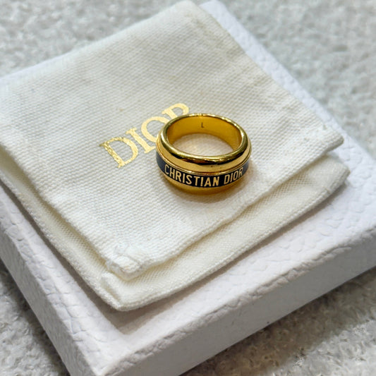 DIOR Navy/Gold ring