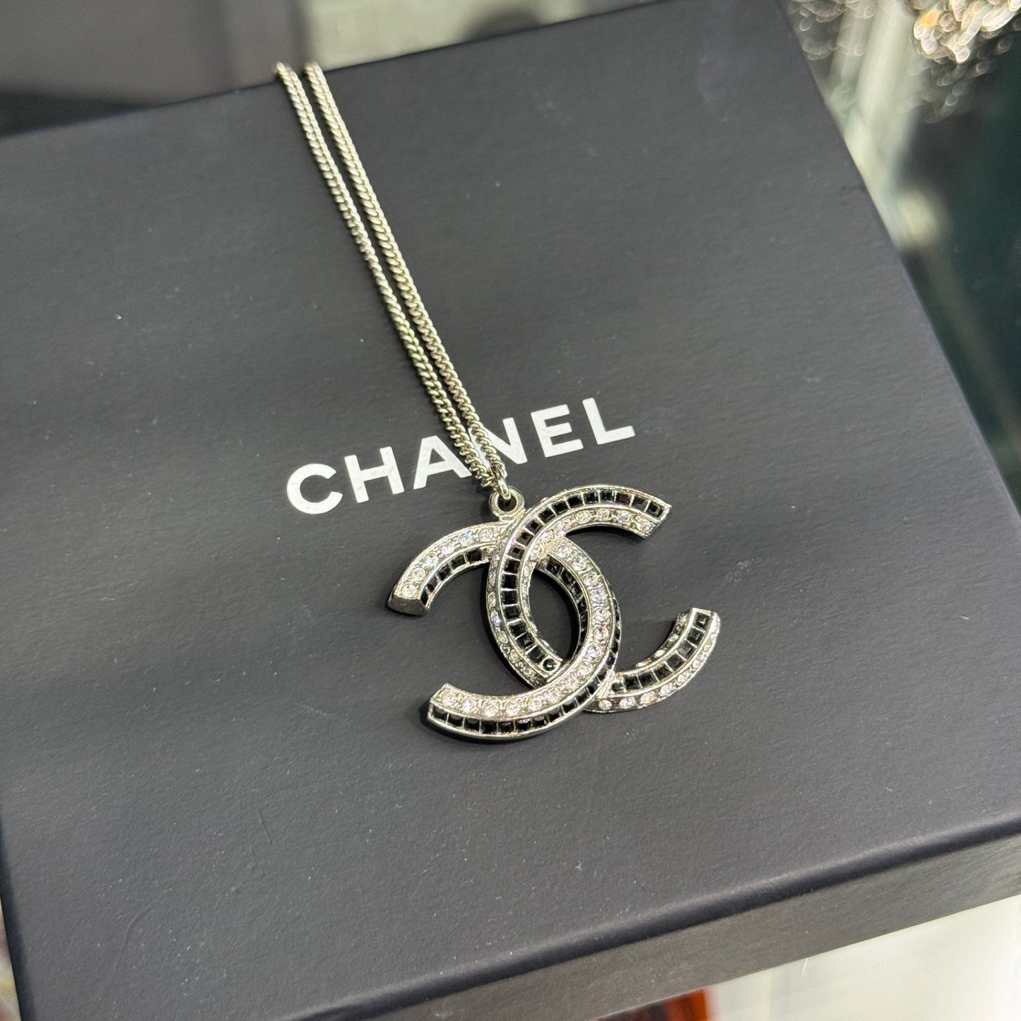 Chanel CC Logo Pendant Necklace