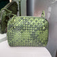 BOTTEGA VENETA Green Intrecciato Crossbody Bag