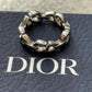 DIOR Silver Mens ring Sz M 