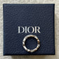 DIOR Silver Mens ring Sz M 