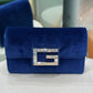 GUCCI Blue Velvet Crossbody