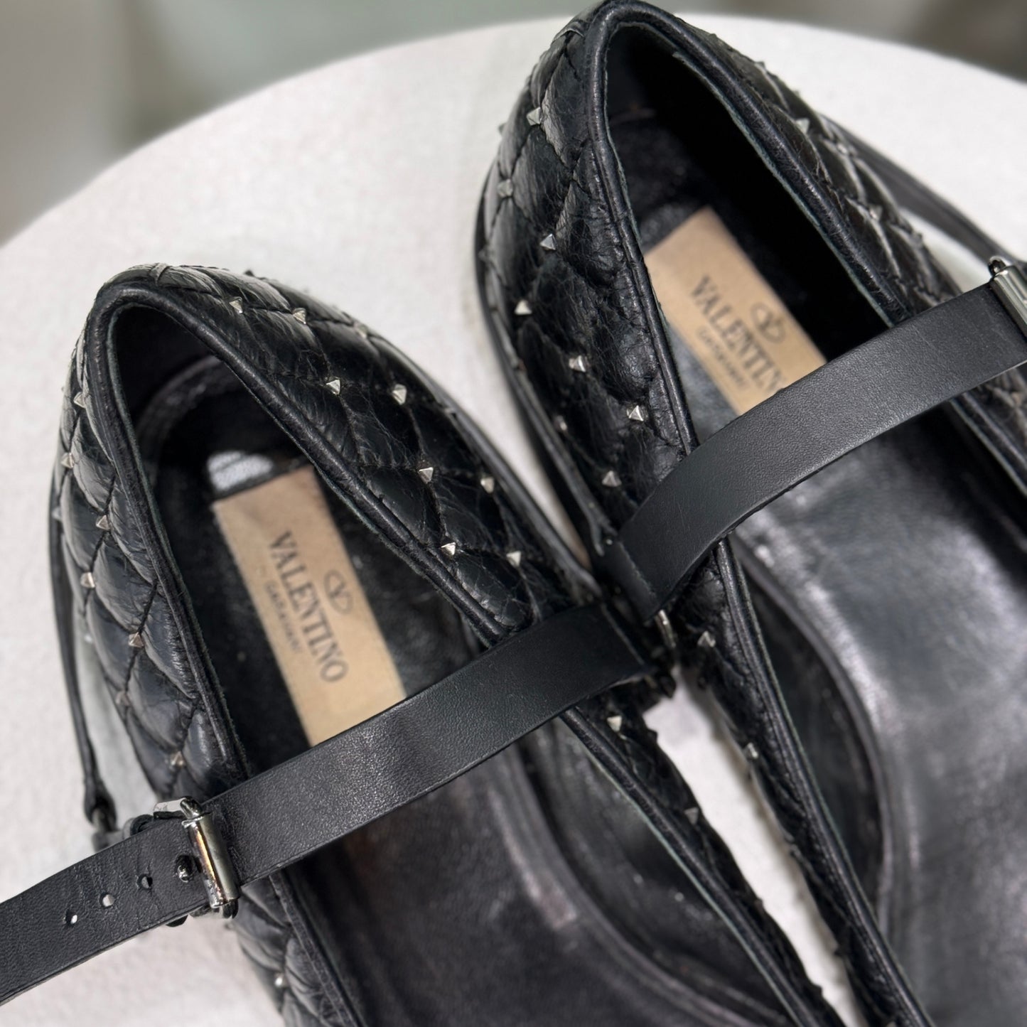 VALENTINO Rockstud Ballet Flats Sz 41.5