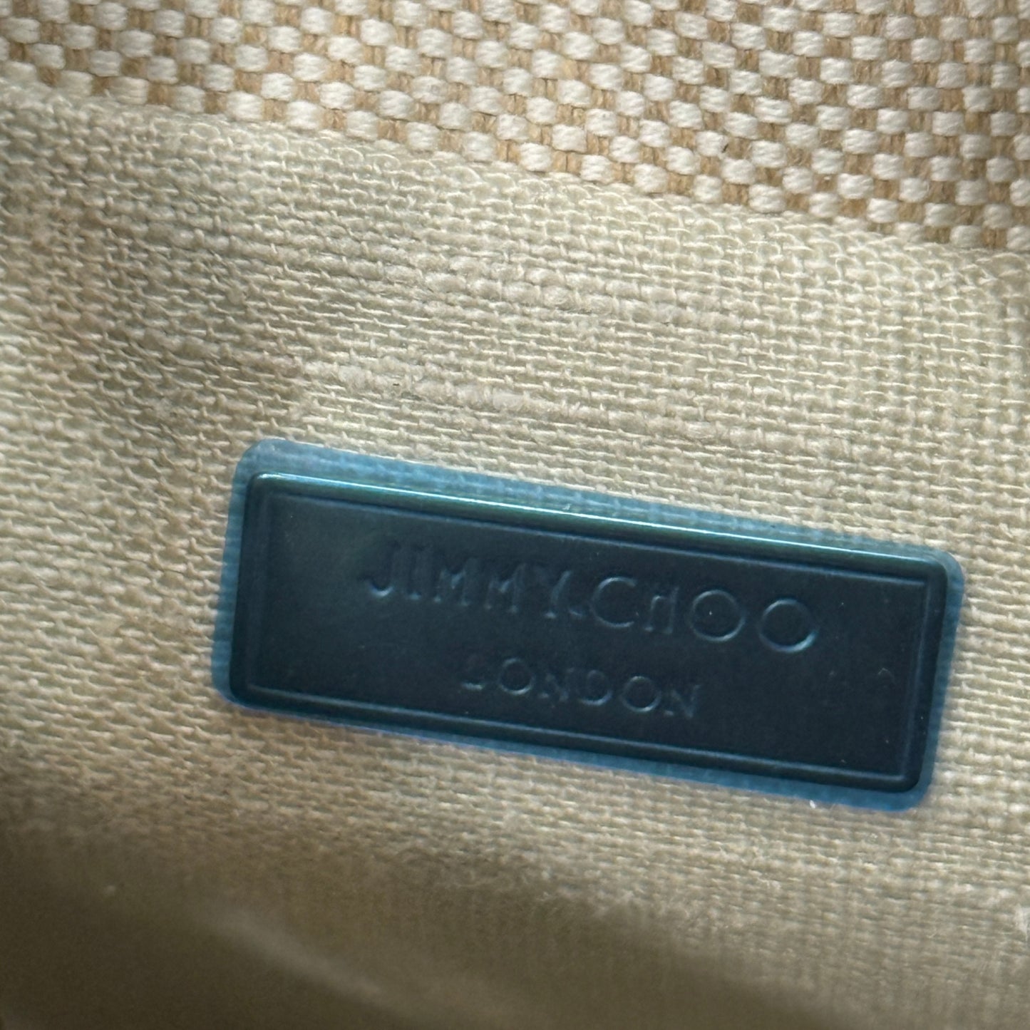 JIMMY CHOO Bon Bon Wicker Bucket Bag