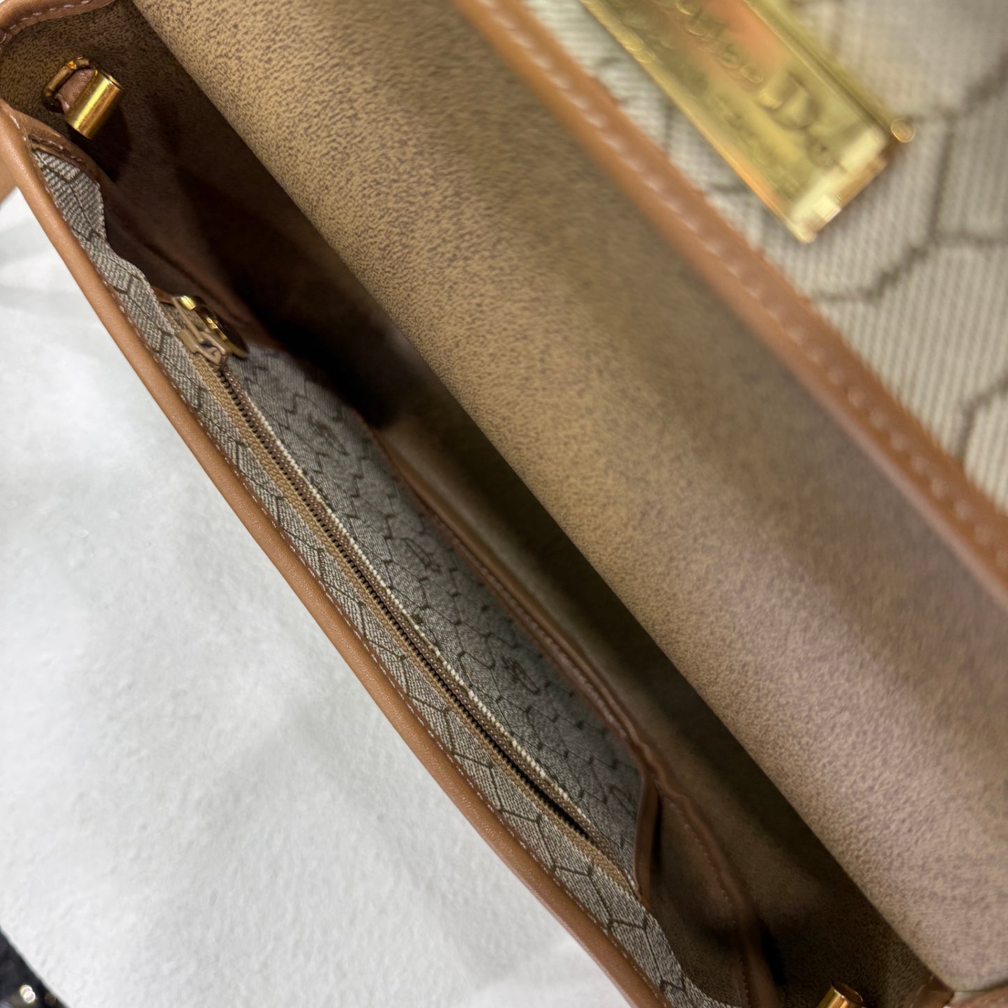 DIOR Honeycomb Coated Canvas Crossbody Bag