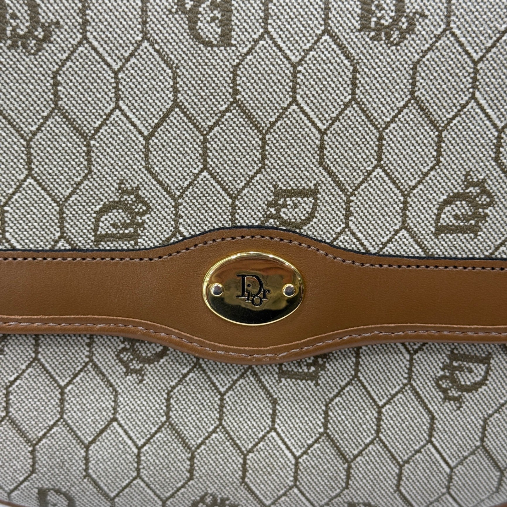 DIOR Honeycomb Coated Canvas Crossbody Bag
