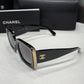 CHANEL CC Oversized Black Sunglasses (C & B)