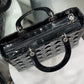 DIOR Lady Dior Patent Leather Cannage - Large