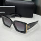 CHANEL CC Oversized Black Sunglasses (C & B)