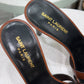 SAINT LAURENT Tribute 85 Brown Heel Sz 38