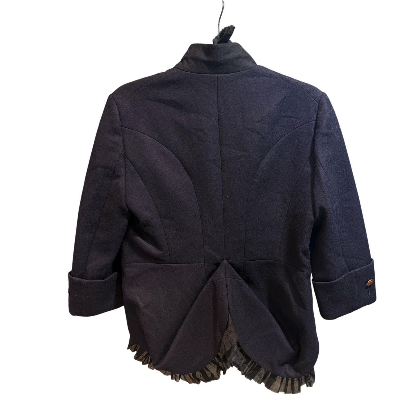 ALEXANDER MCQUEEN Military Frill Cropped Jacket Size 42