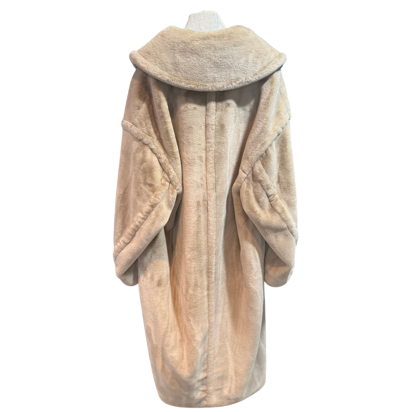 SASS & BIDE Beige Faux Fur Coat Sz 8