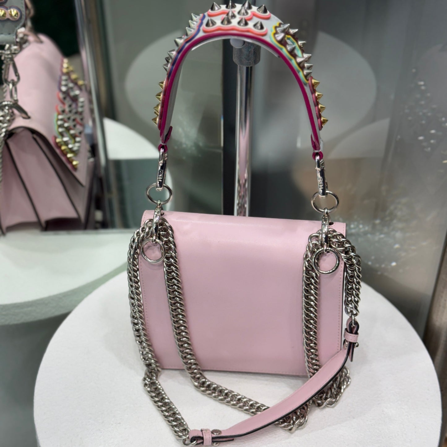 FENDI Kan - pink with limited edition strap