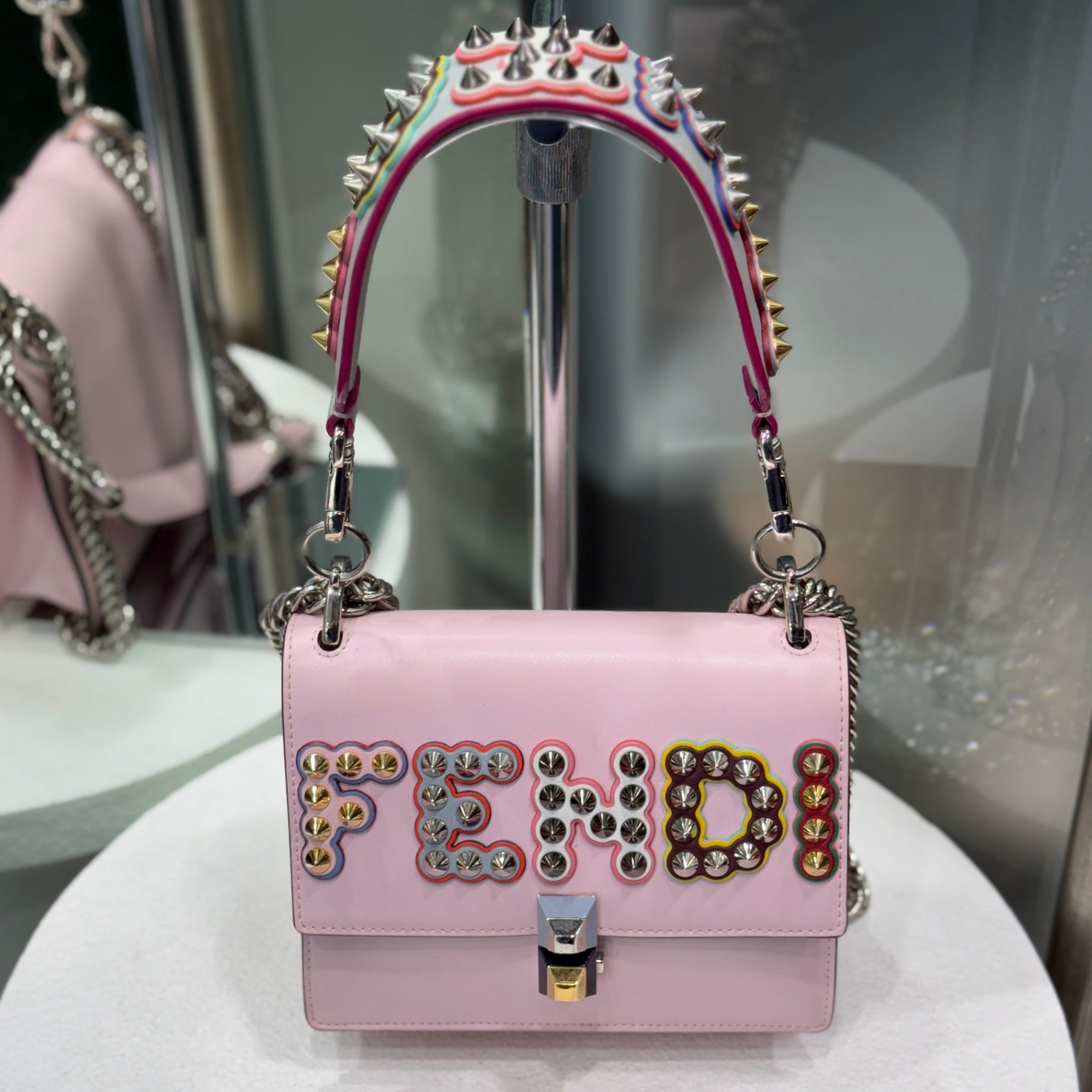FENDI Kan - pink with limited edition strap