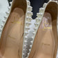 CHRISTIAN LOUBOUTIN White Spike Heels Sz 38