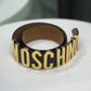 MOSCHINO Gold Detail Belt Sz 38