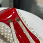 CHRISTIAN LOUBOUTIN White Spike Heels Sz 38