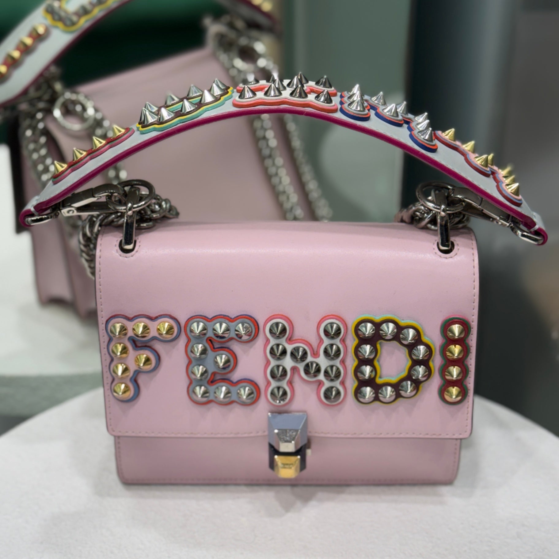 FENDI Kan - pink with limited edition strap