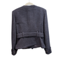 CHANEL Navy CC Buckle Wool Jacket Sz 42